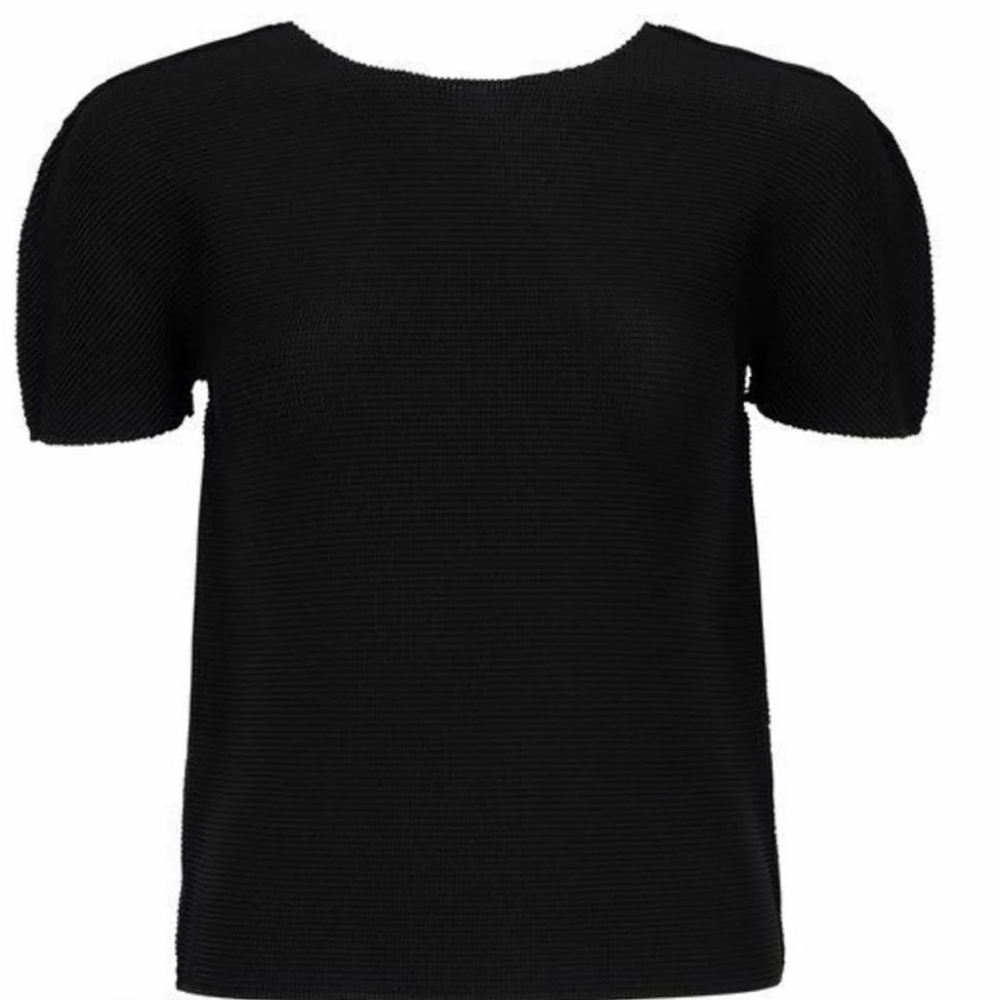 Issey Miyake Me pleats please popcorn micro pleated Short Sleeve Top tee crew S